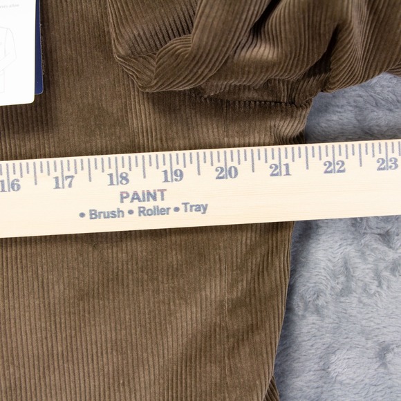 Stafford Mens 42R Brown Taupe Corduroy Sport Coat Blazer Elbow‎ Patch - Picture 7 of 16